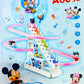 Micky Mouse on stairs Car Racetrack Toy - multi colors