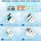 Pocket Mini Printer, Bluetooth Wireless Mini Thermal Printer