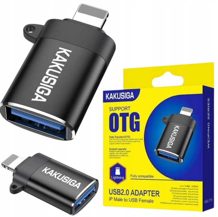 OTG USB 2.0 Adapter Data Transfer Kakusiga Lightning KSC-773