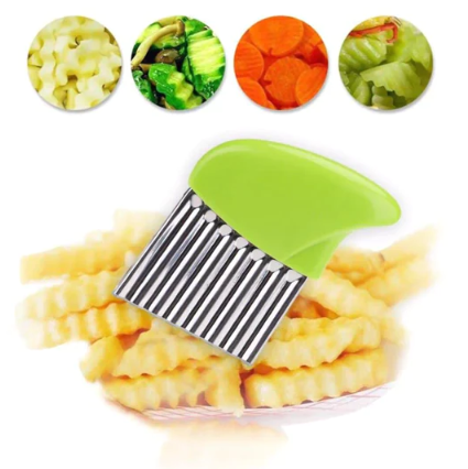 Stainless Steel Vegetable And Potato Wavy Cutter Slicer