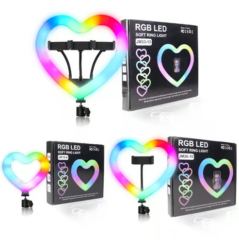 Soft Ring Light RGB LED JM26-10 (Heart) 10"inch