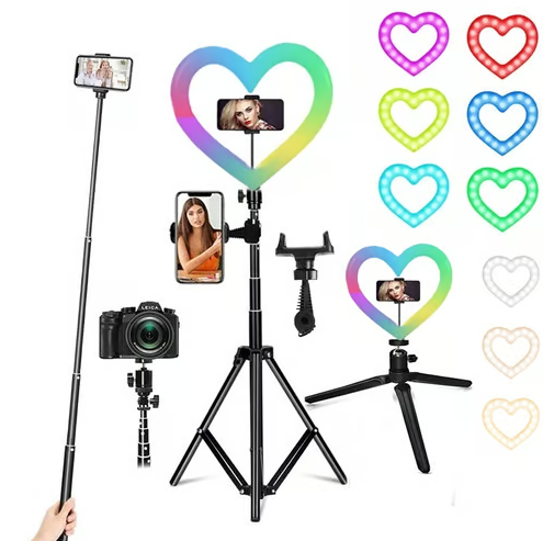 Soft Ring Light RGB LED JM26-10 (Heart) 10"inch