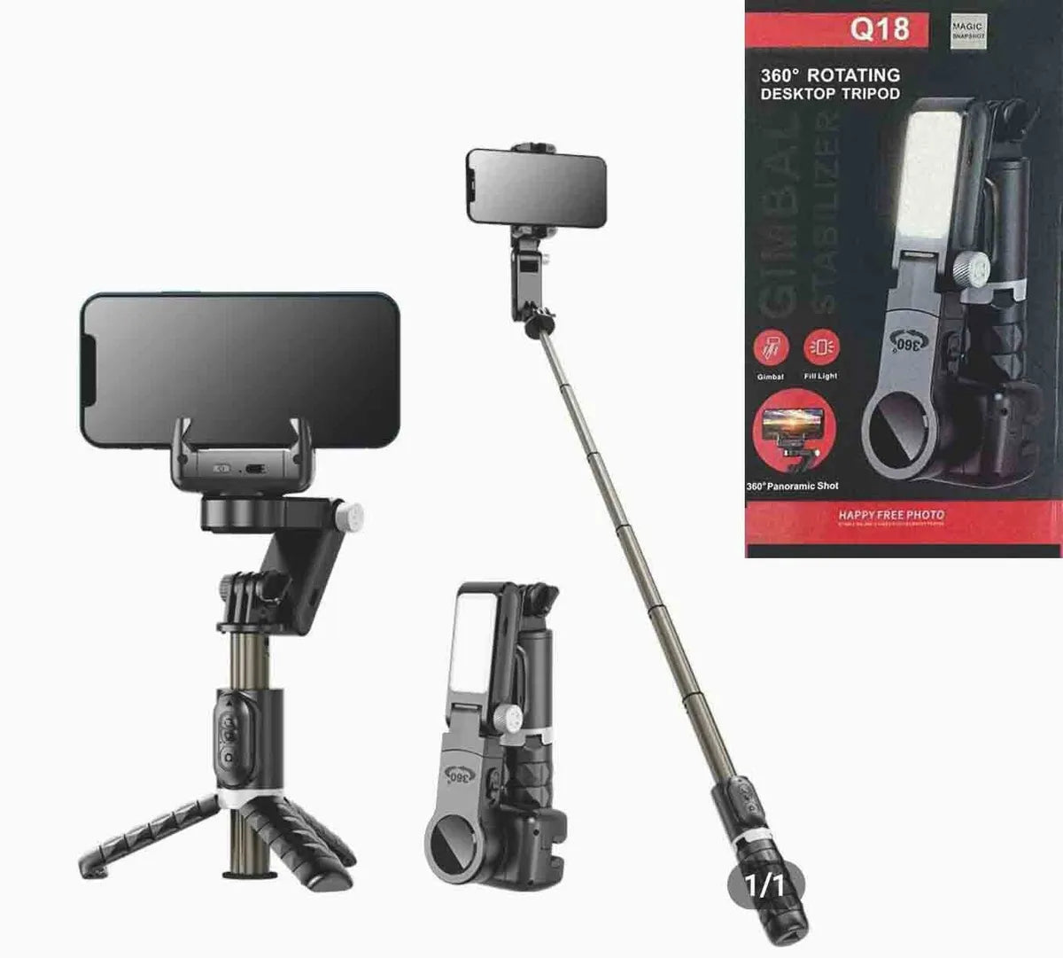 360 Degree Rotating Desktop Tripod Q18