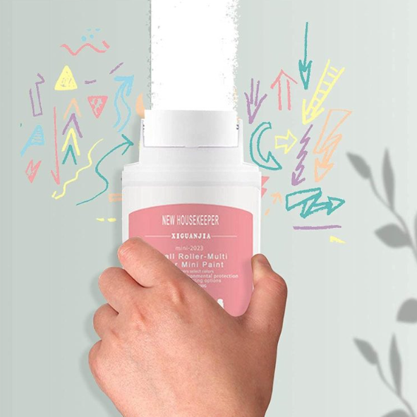Standing Stand Wall Repair Roller Brush with Wall Repair Paste, Wall Repair Roller Brush, Wall Repair Cream, Filler Repair Graffiti, Scratches, Stains, Cracks